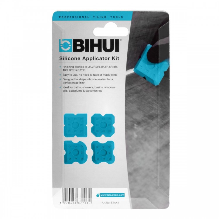 Шпатели для силиконовых герметиков BIHUI, набор 4шт