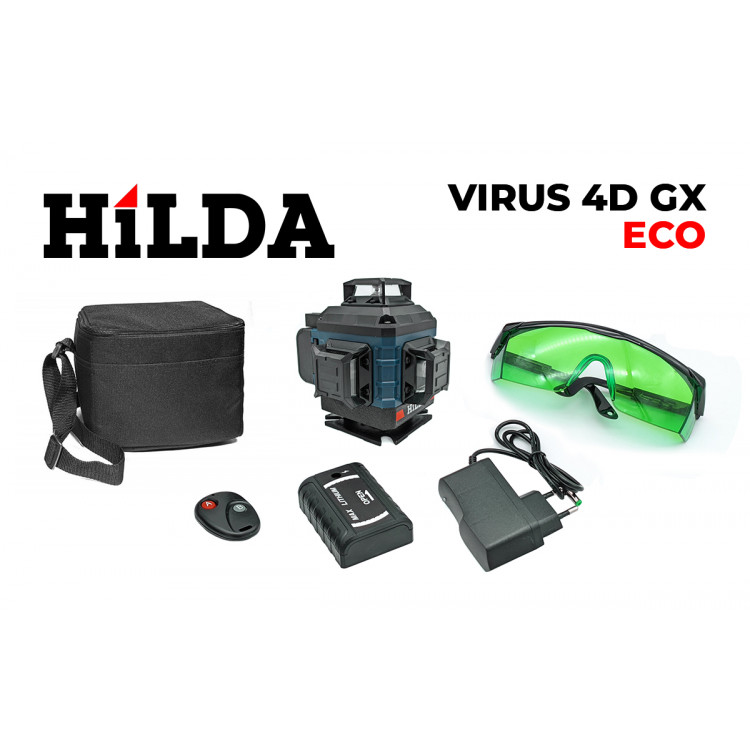 Лазерный уровень HILDA VIRUS 4D GX ECO